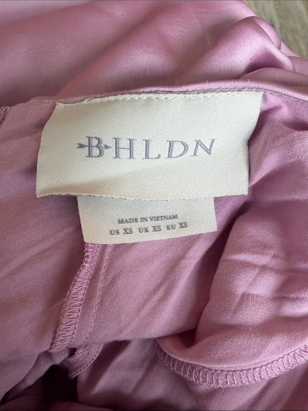 Anthropologie Dusty Pink Satin Tie-Strap Maxi Dress - Picture 4 of 4